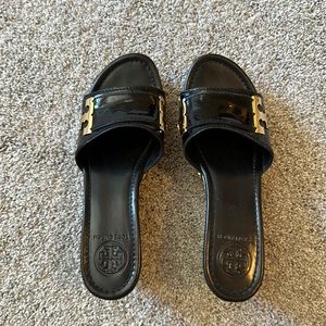 Tory Burch Patten Leather Platform Sandals